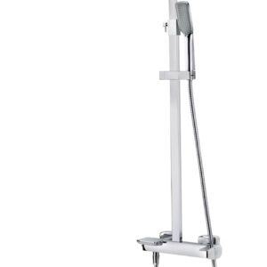 Coloana de dus Teka Formentera cu baterie palarie 279x279mm para cu 1 functie crom