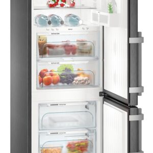 Combina frigorifica Liebherr Comfort CBNbs 4835 NoFrost  351 litri  BioFresh  clasa D  BlackSteel