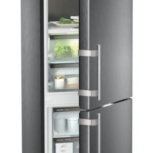 Combina frigorifica Liebherr Prime CBNbsa 575i BioFresh NoFrost 362 litri clasa A Black Steel
