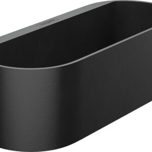 Cos adanc Hansgrohe WallStoris cu fixare pe bara suport negru mat