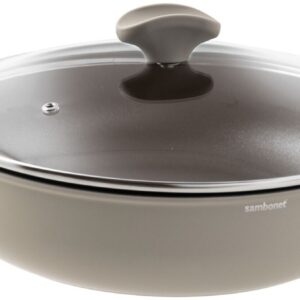 Cratita cu capac Sambonet Silver Force 28cm 4 litri inductie