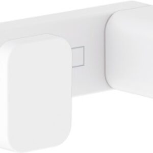 Cuier baie dublu Hansgrohe AddStoris alb mat