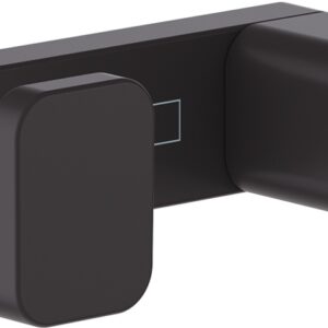 Cuier baie dublu Hansgrohe AddStoris negru mat