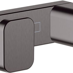Cuier baie dublu Hansgrohe AddStoris negru periat