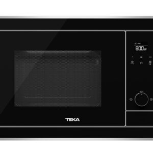 Cuptor cu microunde incorporabil Teka ML 820 BIS 18 litri 700W interior inox grill 1000W Inox antipata/cristal negru