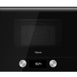 Cuptor cu microunde incorporabil Teka ML 8220 BIS L BK stanga 850W 9 retete presetate baza ceramica grill rabatabil 1200W Cristal Black/ Infinity Glass