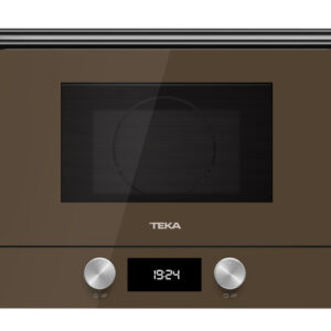 Cuptor cu microunde incorporabil Teka ML 8220 BIS L LB stanga 850W 9 retete presetate baza ceramica grill rabatabil 1200W Cristal London brick brown/ Infinity Glass