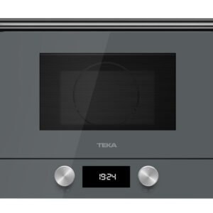 Cuptor cu microunde incorporabil Teka ML 8220 BIS L ST stanga 850W  9 retete presetate  baza ceramica  grill rabatabil 1200W  Cristal Stone Grey/ Infinity Glass