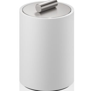Cutie cu capac Decor Walther Stone DMD S 11x8cm alb-inox mat