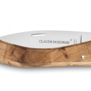 Cutit pliabil de buzunar Claude Dozorme Capucin lama inox maner din lemn ienupar
