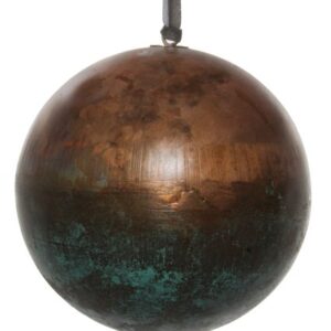 Decoratiune brad Deko Senso glob 12cm  metal  cupru - verde