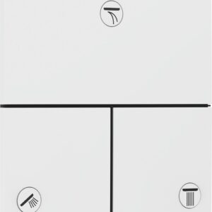 Divertor Hansgrohe ShowerSelect Comfort E cu 3 functii cu montaj incastrat necesita corp ingropat alb mat