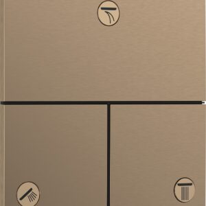 Divertor Hansgrohe ShowerSelect Comfort E cu 3 functii cu montaj incastrat necesita corp ingropat bronz periat