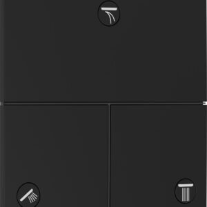 Divertor Hansgrohe ShowerSelect Comfort E cu 3 functii cu montaj incastrat necesita corp ingropat negru mat