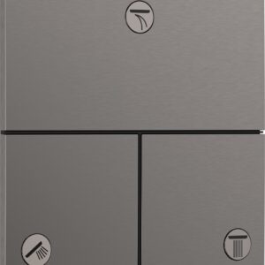 Divertor Hansgrohe ShowerSelect Comfort E cu 3 functii cu montaj incastrat necesita corp ingropat negru periat