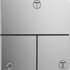 Divertor Hansgrohe ShowerSelect Comfort Q cu 3 functii cu montaj incastrat necesita corp ingropat crom