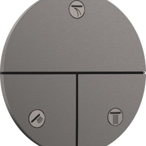Divertor Hansgrohe ShowerSelect Comfort S cu 3 functii cu montaj incastrat necesita corp ingropat negru periat