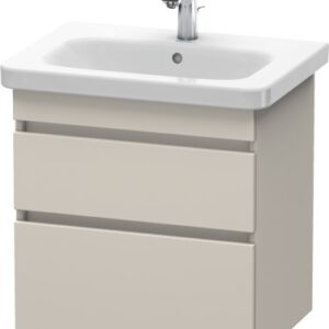 Dulap baza Duravit DuraStyle 58x44.8cm 2 sertare cu inchidere lenta taupe mat