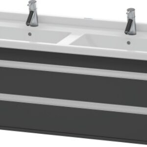 Dulap baza Duravit Ketho 120x46.5cm 2 sertare inchidere lenta grafit mat
