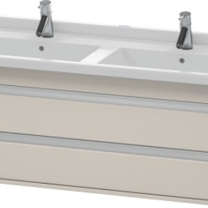 Dulap baza Duravit Ketho 120x46.5cm 2 sertare inchidere lenta taupe mat