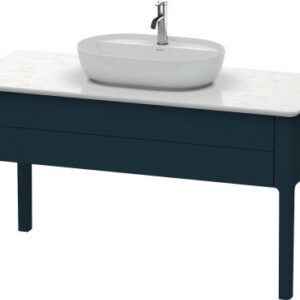 Dulap baza Duravit Luv 1338x570mm cu un sertar fara blat albastru inchis satinat mat lacuit