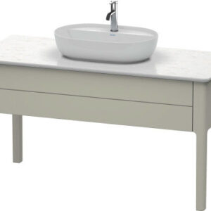 Dulap baza Duravit Luv 1338x570mm cu un sertar fara blat taupe satinat mat lacuit