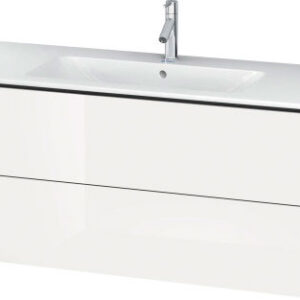 Dulap baza suspendat Duravit L-Cube 1220x481mm cu doua sertare alb lucios