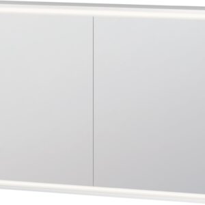 Dulap cu oglinda Duravit L-Cube 1000 cu iluminare LED si 2 rafturi sticla