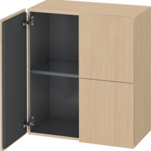 Dulap suspendat Duravit L-Cube cu doua usi 70x80x36.3cm stejar natur