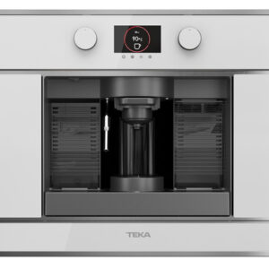 Espressor cu capsule incorporabil Teka CLC 835 MC WH 5 adaptoare capsule pad-uri si cafea macinata pompa 19 bari inox anti- pata/cristal alb