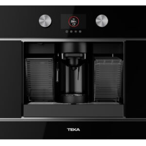 Espressor incorporabil Teka Urban Colours CLC 8350 MC BK  cafea macinata  5 adaptoare capsule  pompa 19 bari  dozator abur si spuma de lapte  program decalcifiere  Infinity Glass  cristal negru