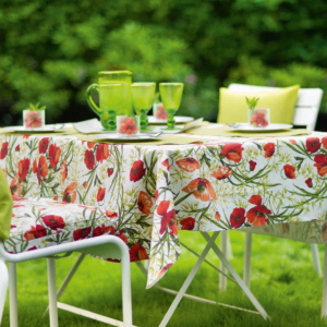 Fata de masa Sander Garden Bistro Alvor 100x140cm acoperire acrylica 01 Red