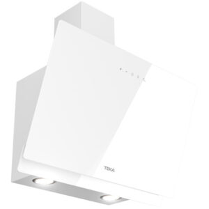 Hota Teka Easy DVN 64030 design vertical 2 trepte + Turbo 460 m3/h 60cm timer Sticla alba