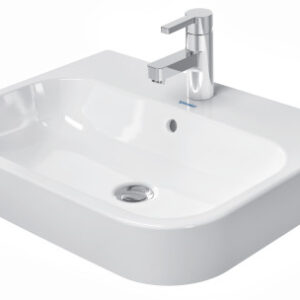 Lavoar Duravit Happy D.2 60x46cm WonderGliss montare pe blat alb