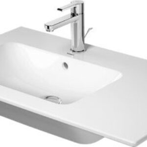 Lavoar Duravit ME by Starck 83x49cm orientare stanga si finisaj WonderGliss montare pe mobilier