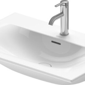 Lavoar Duravit Viu 73x49cm cu capac ceramic si ventil push-open inclus finisaj suplimentar