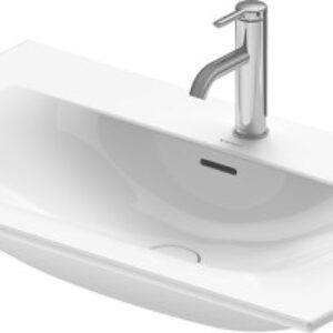 Lavoar Duravit Viu 83x49cm cu capac ceramic si ventil push-open inclus finisaj suplimentar