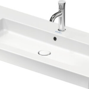 Lavoar Duravit White Tulip 105cm WonderGliss montare pe mobilier ventil ceramic alb