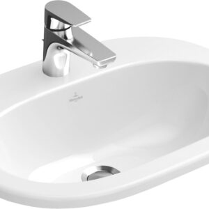 Lavoar oval Villeroy & Boch O.Novo 56cm montare in blat Alb Alpin