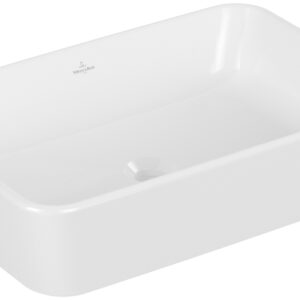 Lavoar rectangular Villeroy & Boch Architectura Ceramic Plus 60x40.5cm montare pe blat Alb Alpin