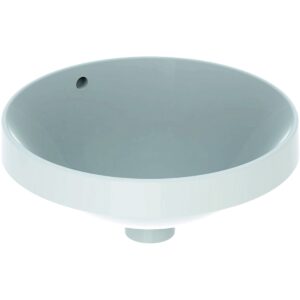 Lavoar rotund Geberit Variform 40cm fara orificiu baterie montare in blat alb
