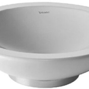 Lavoar tip bol Duravit Bagnella 40cm fara orificiu baterie fara preaplin montare pe blat