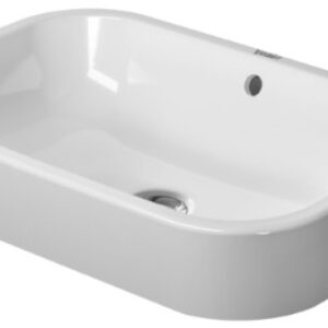 Lavoar tip bol Duravit Happy D.2 60x40cm  fara orificiu baterie  montare pe blat