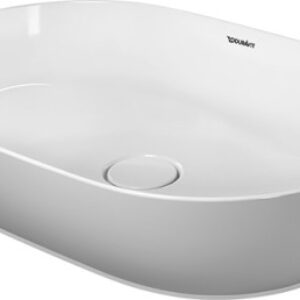 Lavoar tip bol Duravit Luv 60x40cm fara orificiu baterie fara preaplin montare pe blat