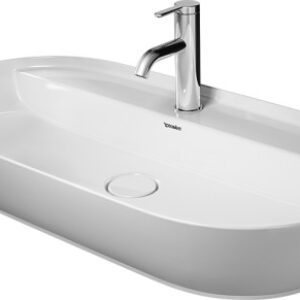 Lavoar tip bol Duravit Luv 80x40cm fara preaplin montare pe blat