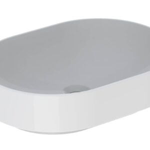 Lavoar tip bol Geberit Variform eliptic 55x40cm montare pe blat alb
