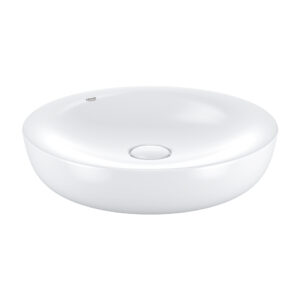 Lavoar tip bol Grohe Essence Vessel d 45cm PureGuard include capac ceramic alb