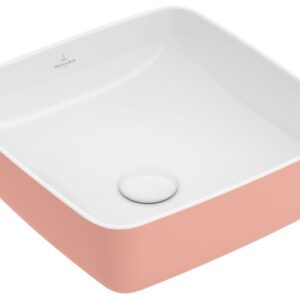 Lavoar tip bol Villeroy & Boch Artis 41cm fara orificiu baterie fara preaplin montare pe blat Powder