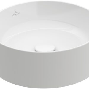 Lavoar tip bol Villeroy & Boch Collaro 40cm rotund fara orificiu baterie fara preaplin alb
