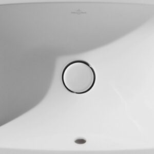 Lavoar tip bol Villeroy & Boch Loop&Friends 58.5x38cm cu preaplin ventil ceramic montare pe blat